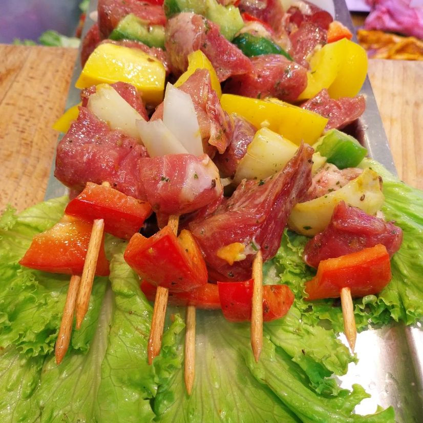 brochettes de viande